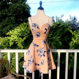 🛑TEMPORARY HOLD🛑 NWOT Peach Femme V-Wire Babydoll Flare Dress